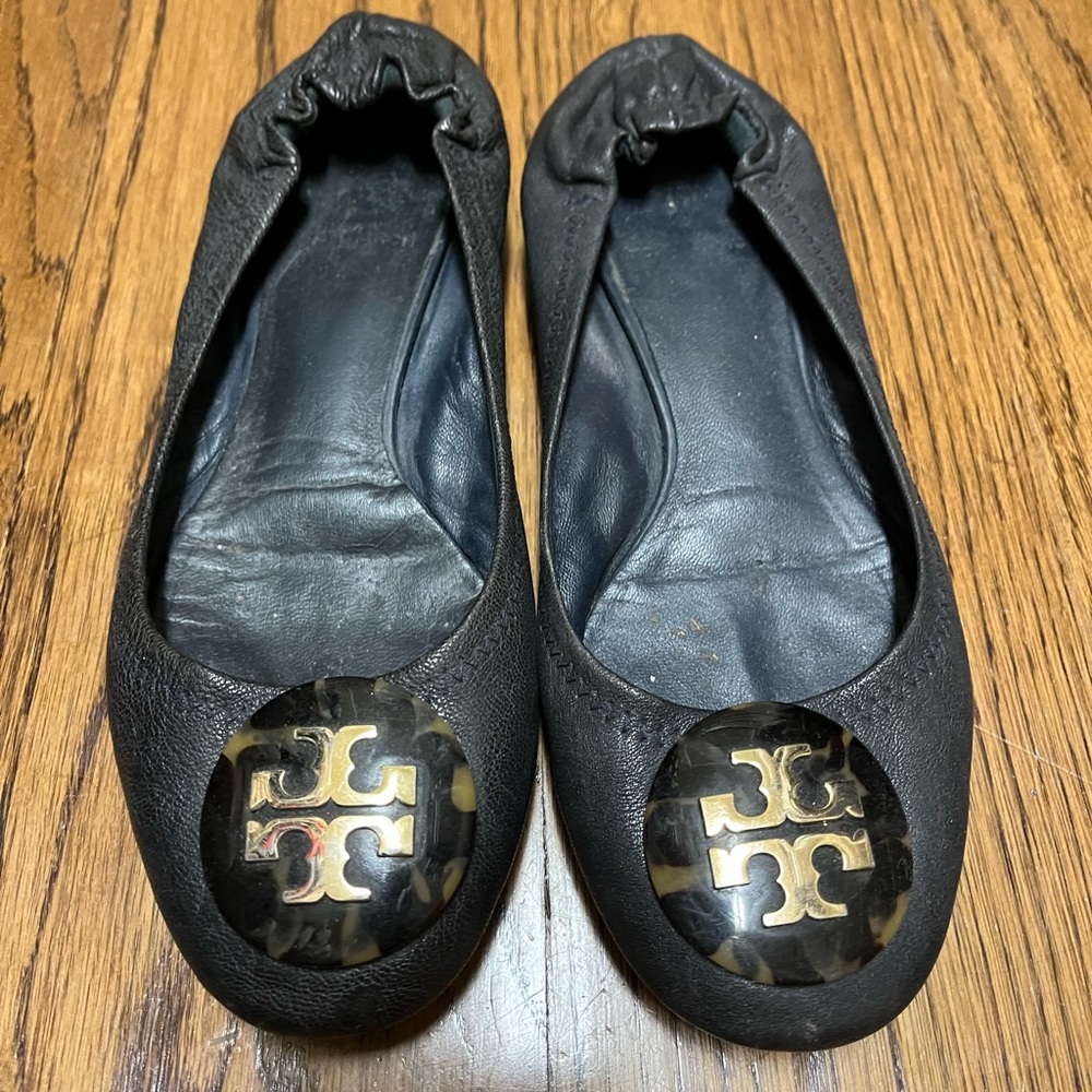 Navy Tory Burch Flats